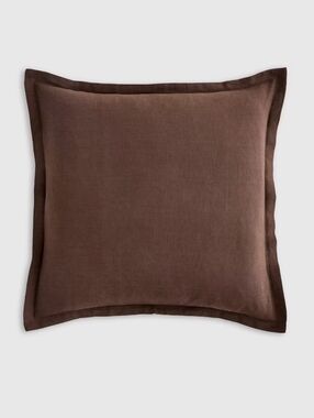 Quince European Linen Euro Sham - Espresso